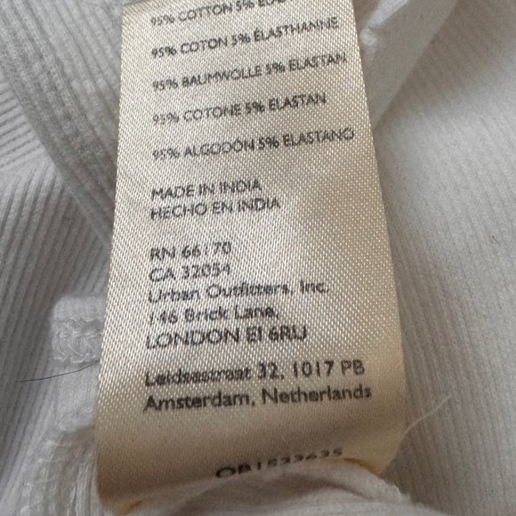 Free People Intimately, White Ribbed Fabric Bodysuit, Size: XS, NWOT/NEW - Picture 10 of 14